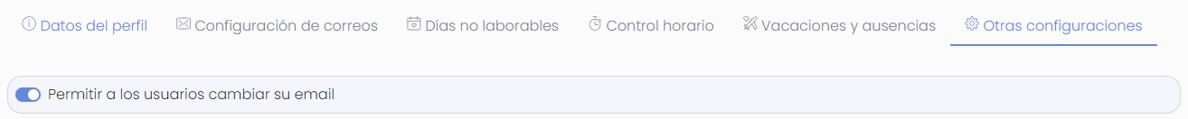 Otras configuraciones