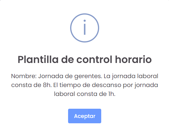 Plantillas de control horario